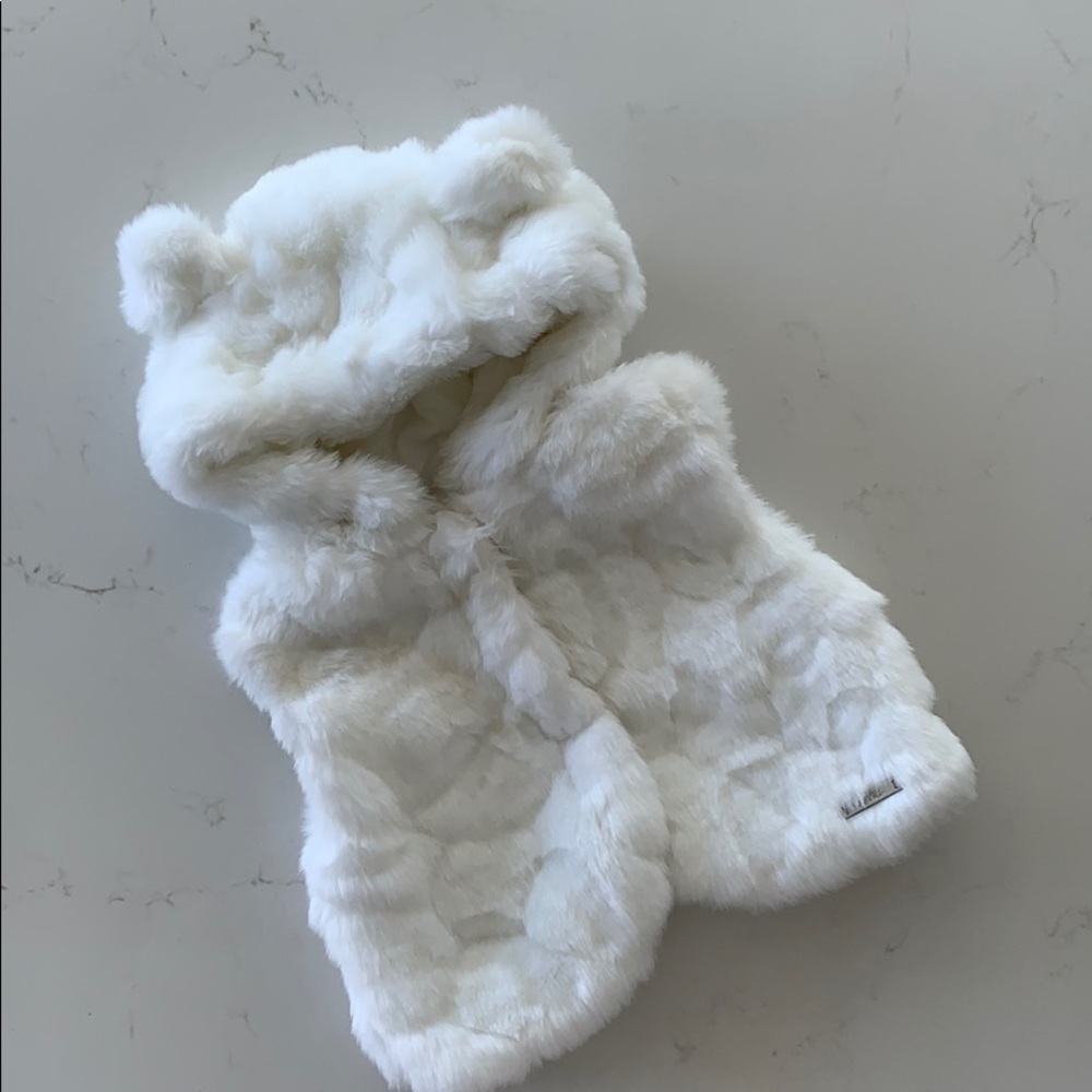 Mayoral Baby Girl faux fur vest